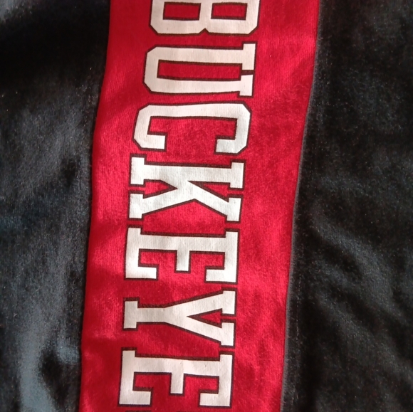 Victoria's Secret "PINK" Ohio State Buckeyes Black Ankle Leggings - Picture 3 of 7